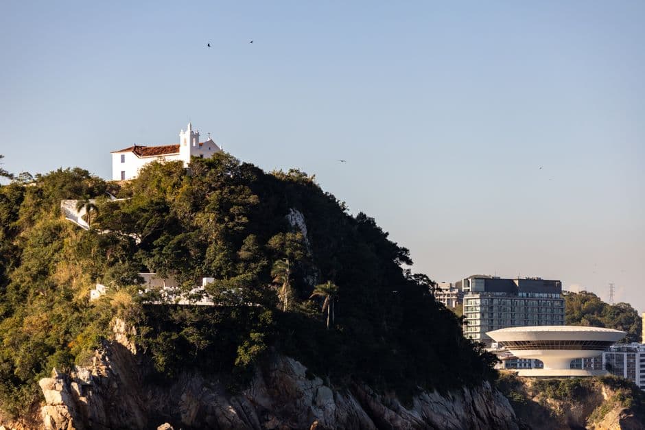 Explore iconic Niterói landmarks with Christ the Redeemer Church and Museum of Contemporary Art.