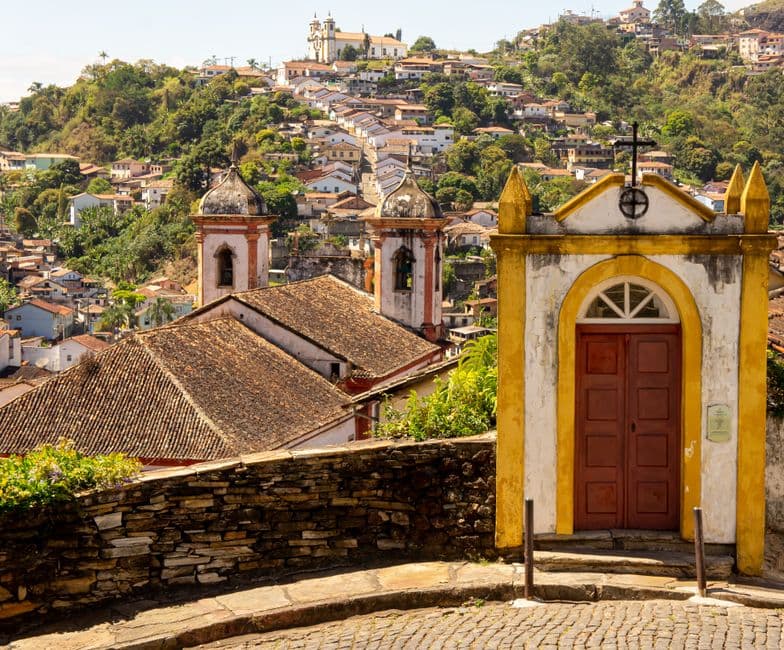 Explore the stunning colonial architecture of Ouro Preto with its iconic churches and historic streets.