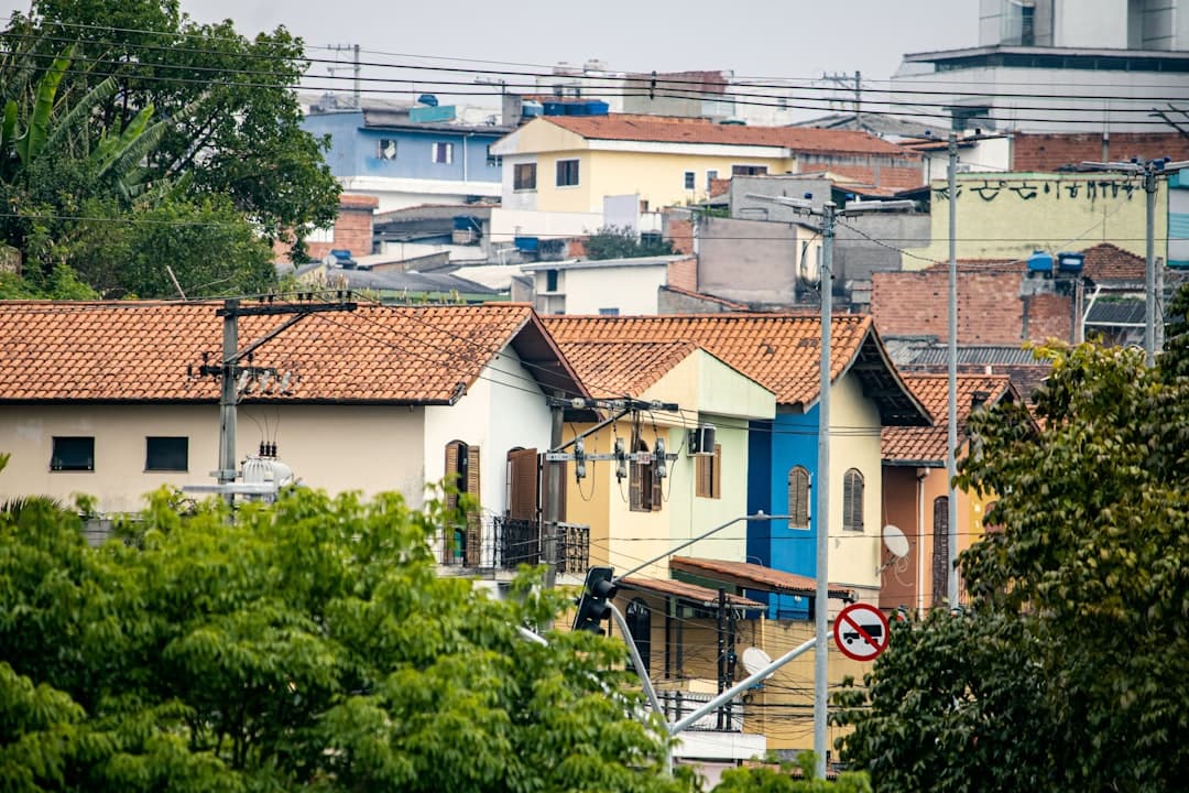 a group of houses