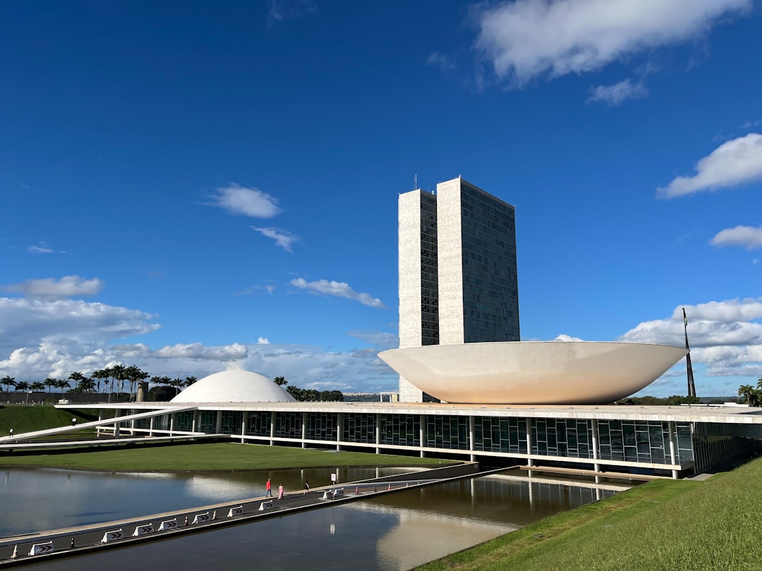 The national congress of brazil stands tall.