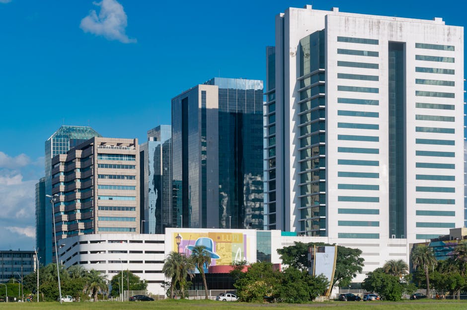 View of modern skyscrapers in Porto Alegre, capturing urban architecture and vibrant city life.