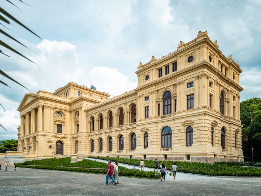 Beautiful neoclassical architecture of São Paulo Independence Museum, Brazil.