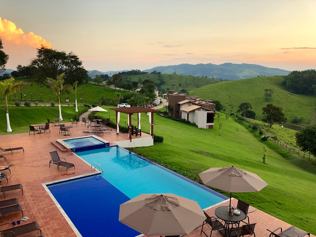 outdoor pool in hill
